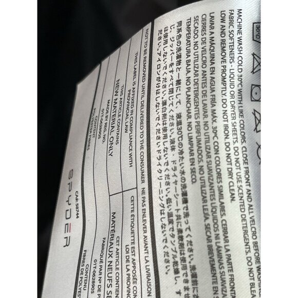 Spyder Parka Jacket Womens Size Small Black Hooded Full Zip Long Coat - Picture 10 of 10